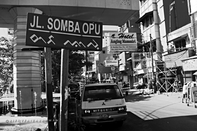 Jalan Somba Opu yang padat pertokoan