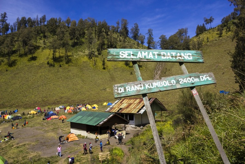 Tempat perkemahan Ranu Kumbolo, Gunung Semeru